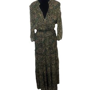 Chic Long Sleeve Floral Dress